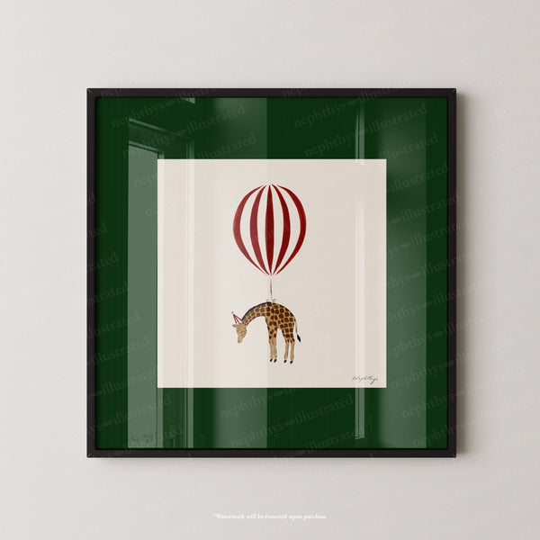 Giraffe Balloon Personalised