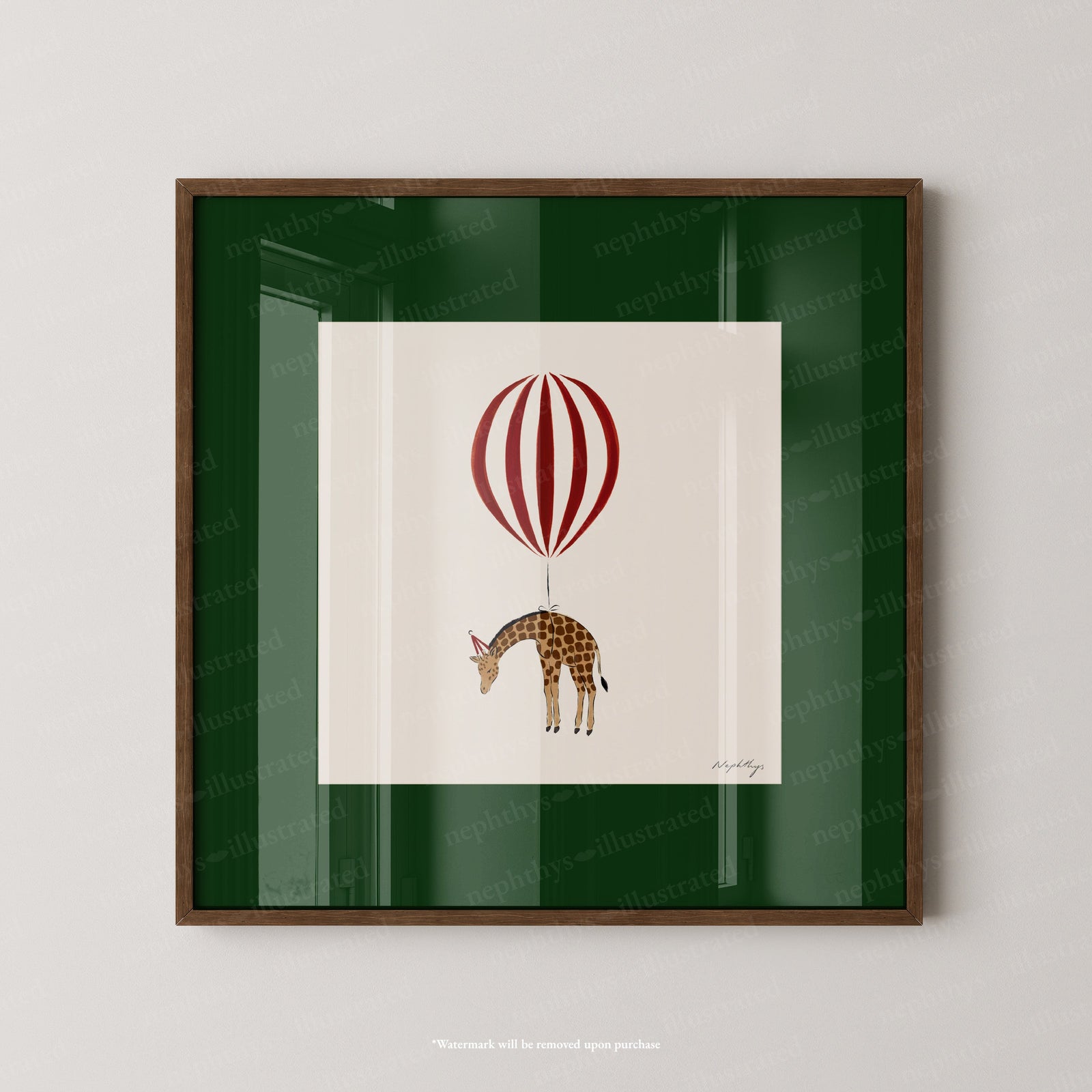 Giraffe Balloon Personalised