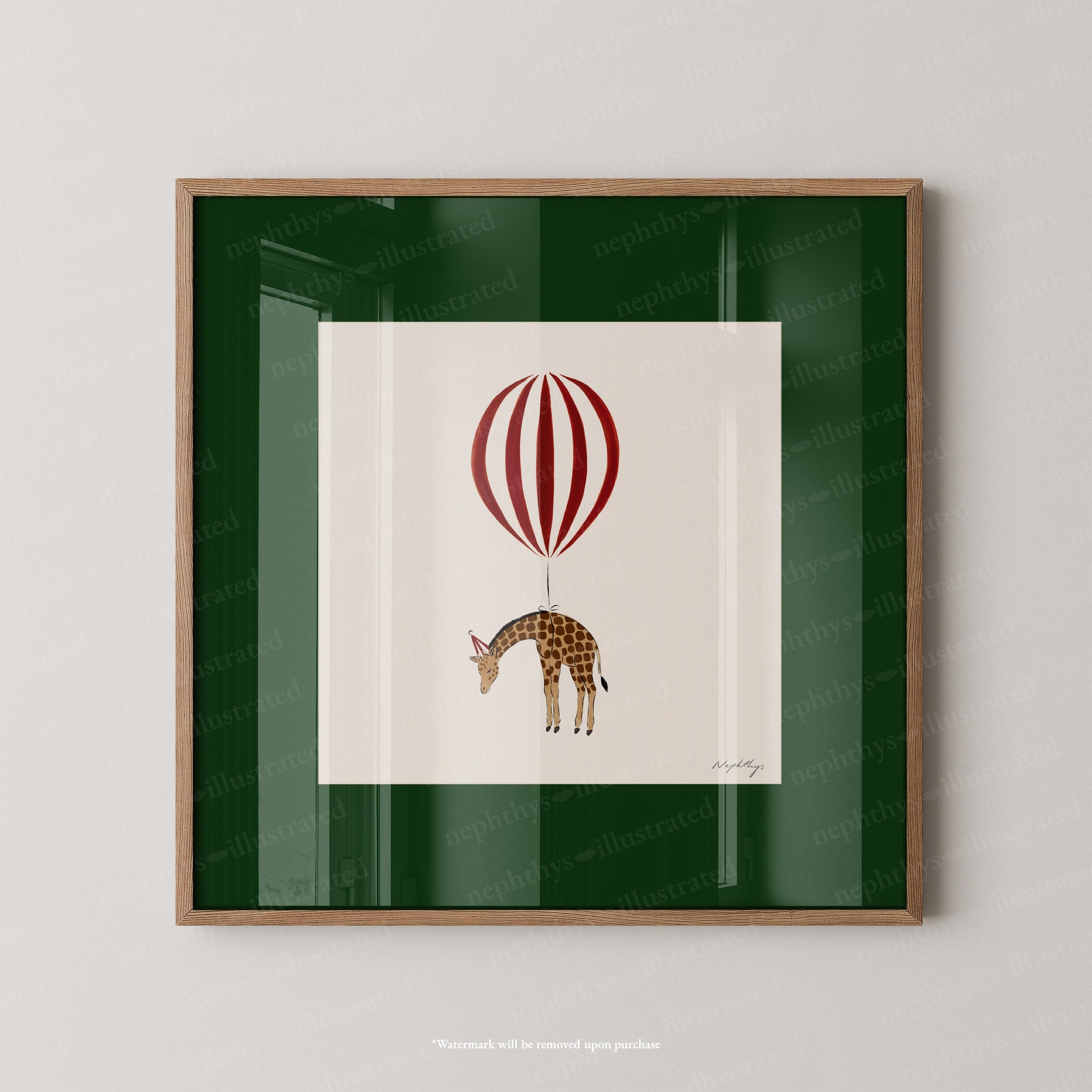 Giraffe Balloon Personalised