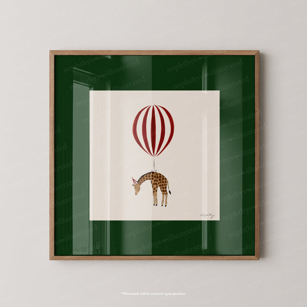 Giraffe Balloon Personalised