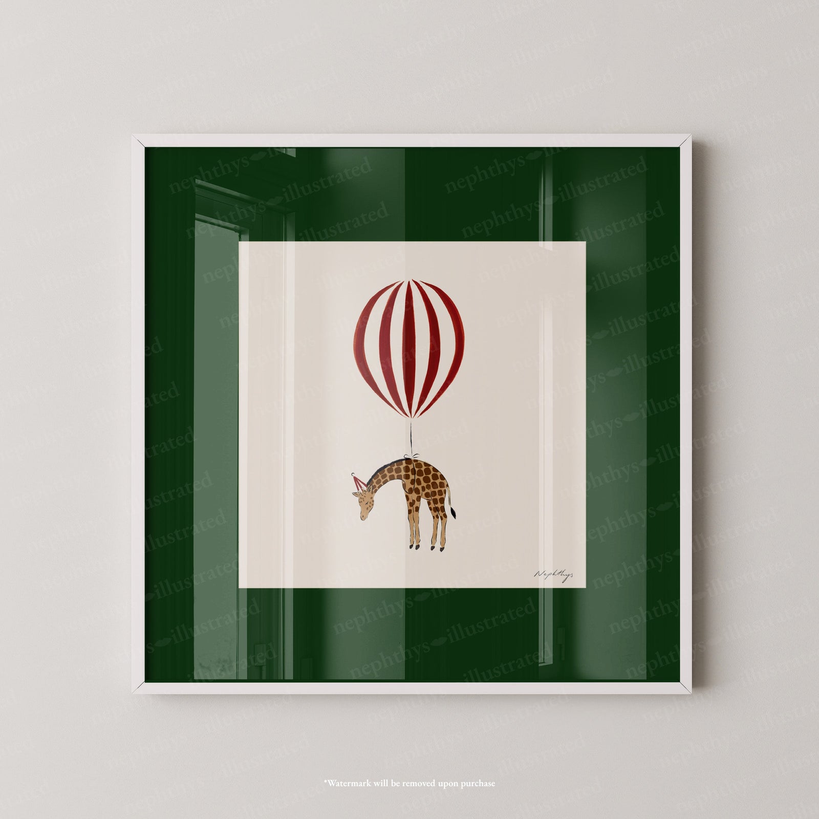 Giraffe Balloon Personalised