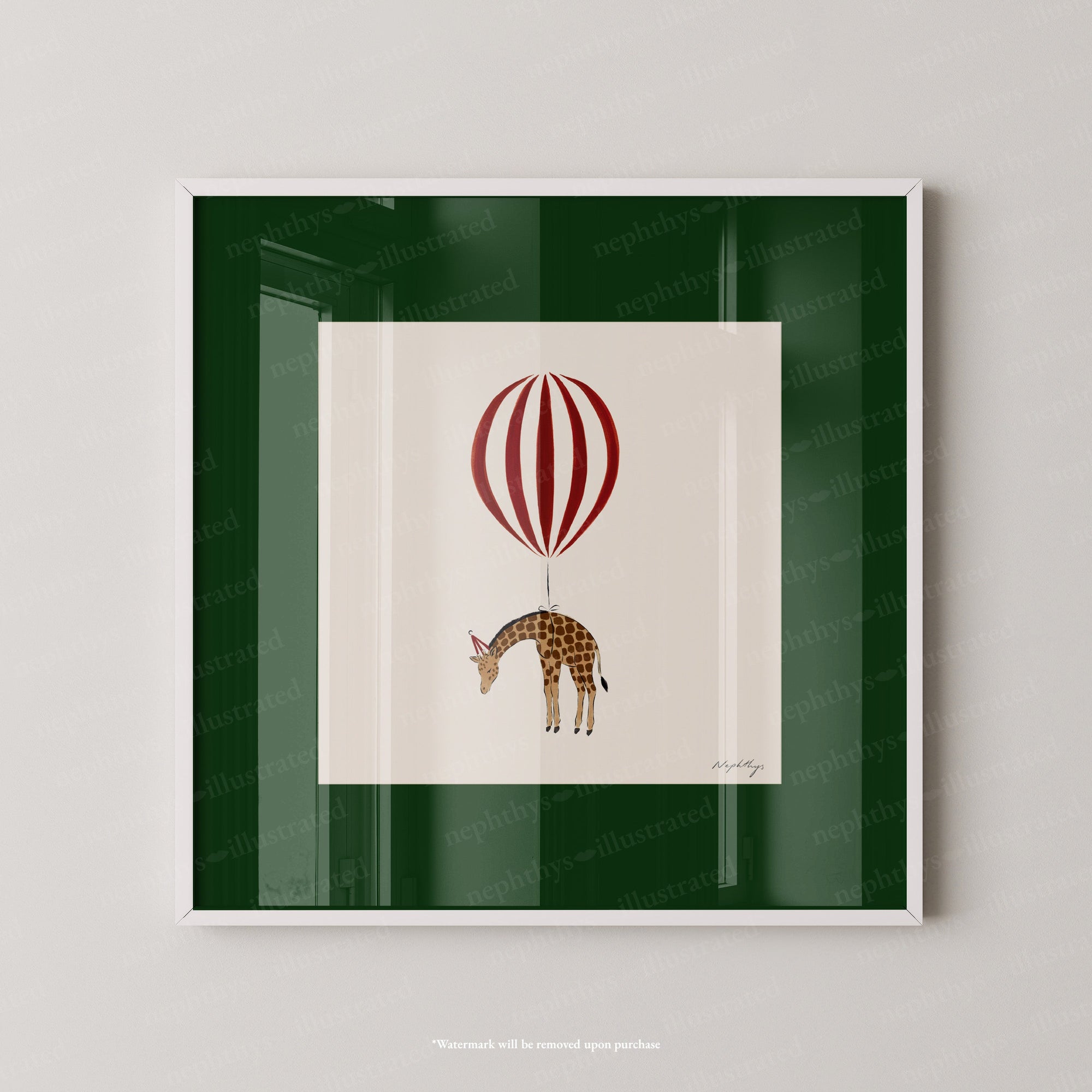 Giraffe Balloon Personalised