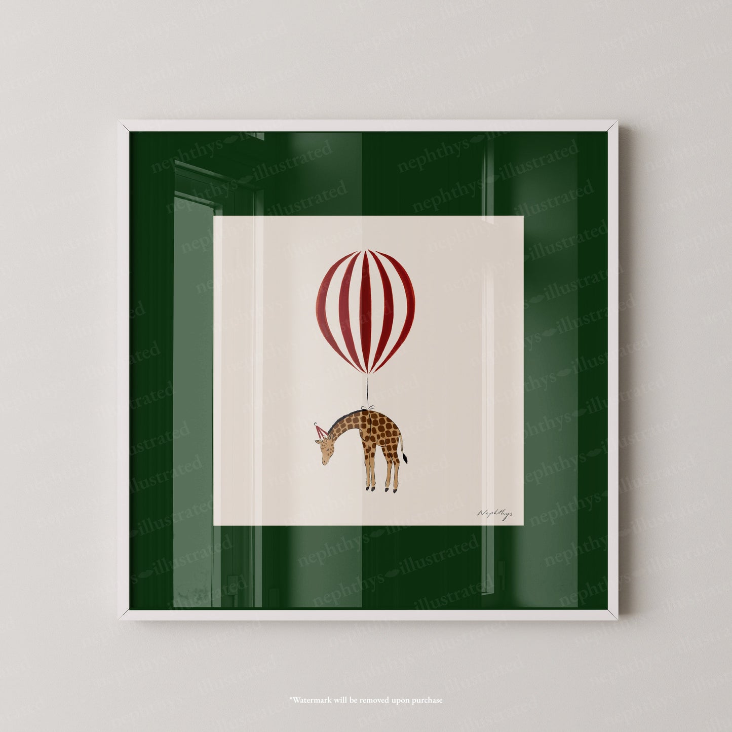 Giraffe Balloon Personalised