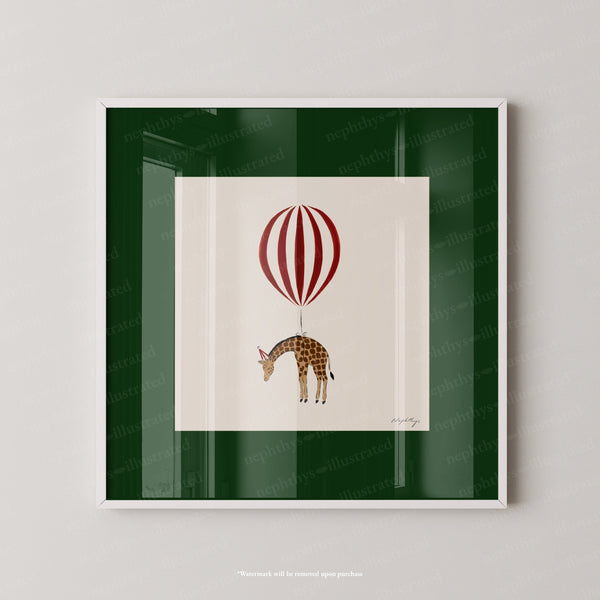 Giraffe Balloon Personalised