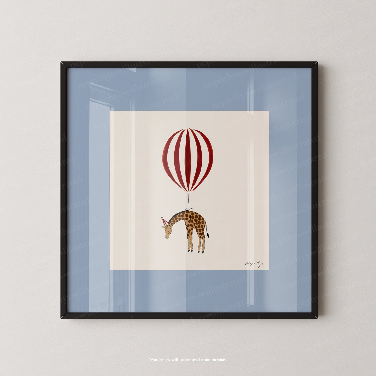 Giraffe Balloon Personalised