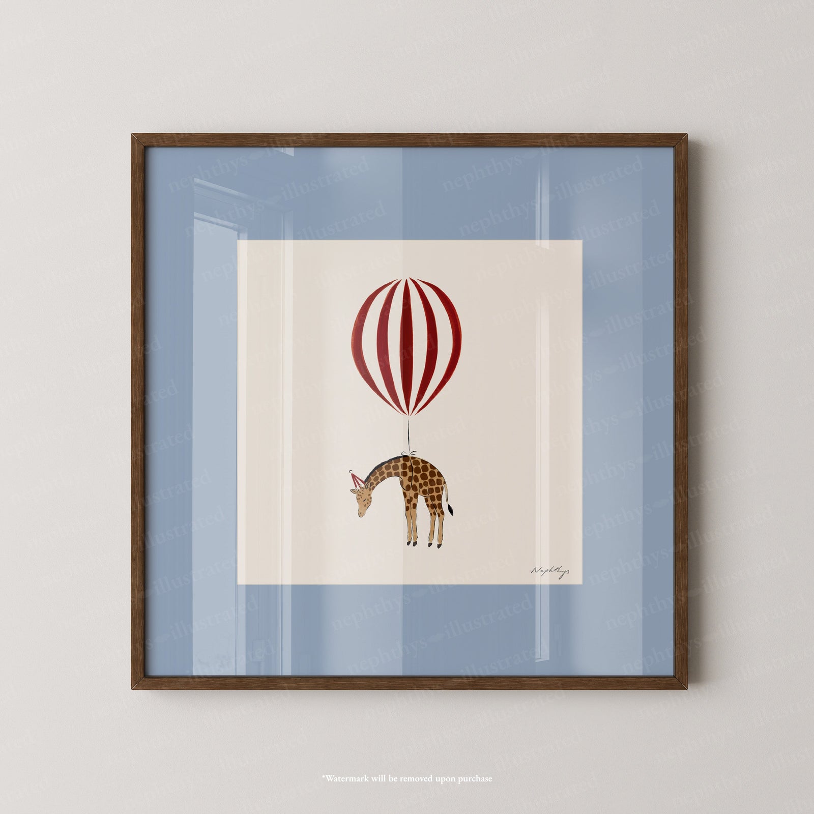 Giraffe Balloon Personalised