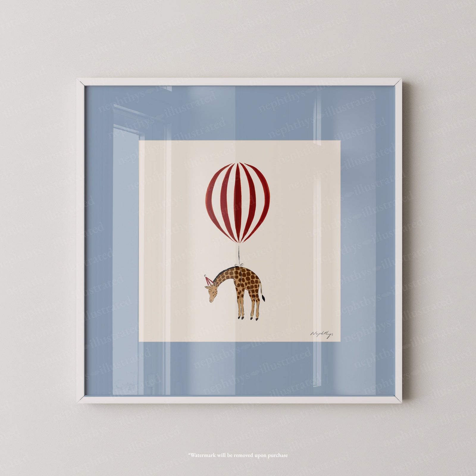 Giraffe Balloon Personalised