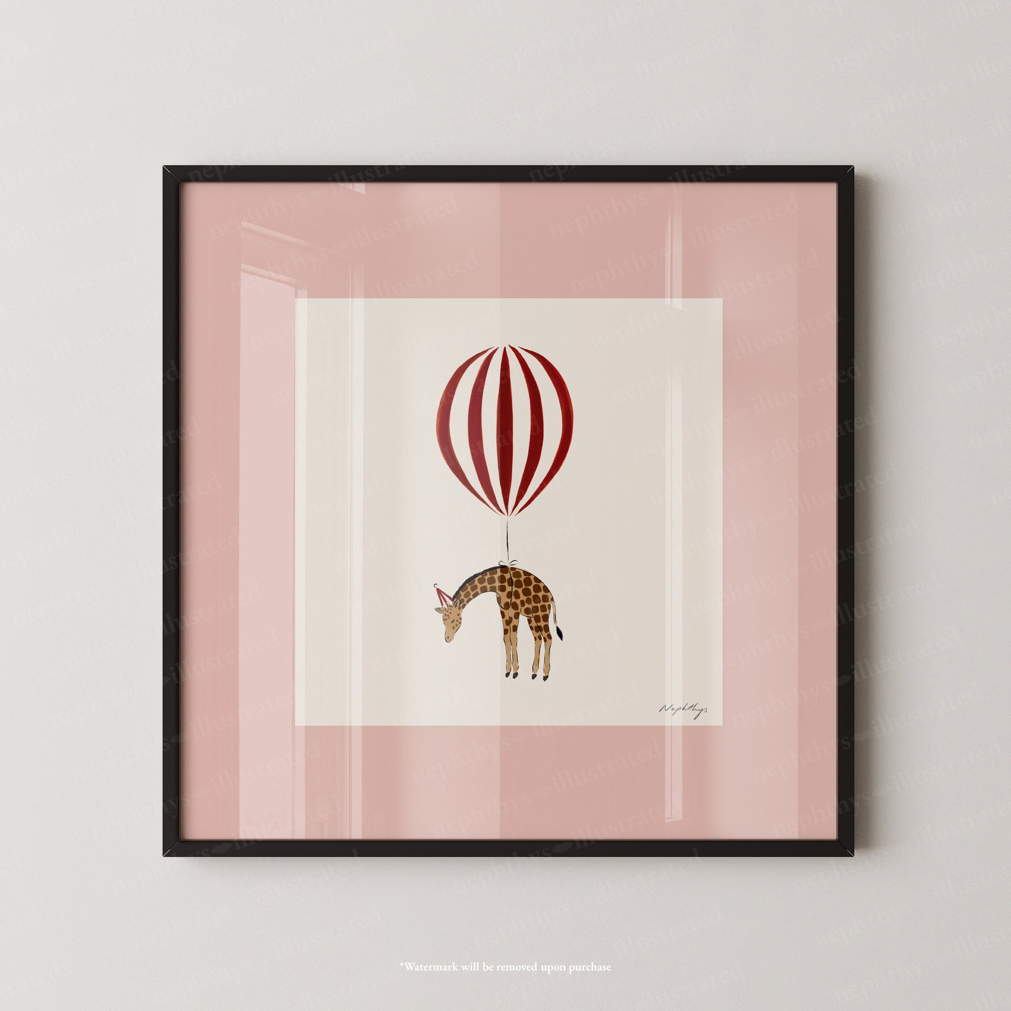 Giraffe Balloon Personalised