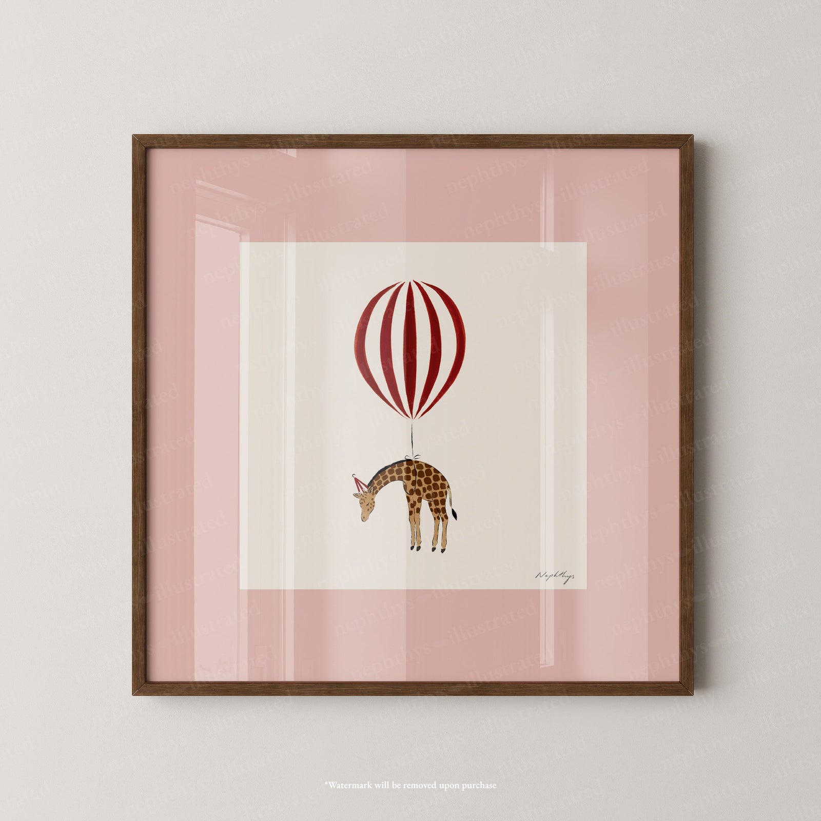 Giraffe Balloon Personalised