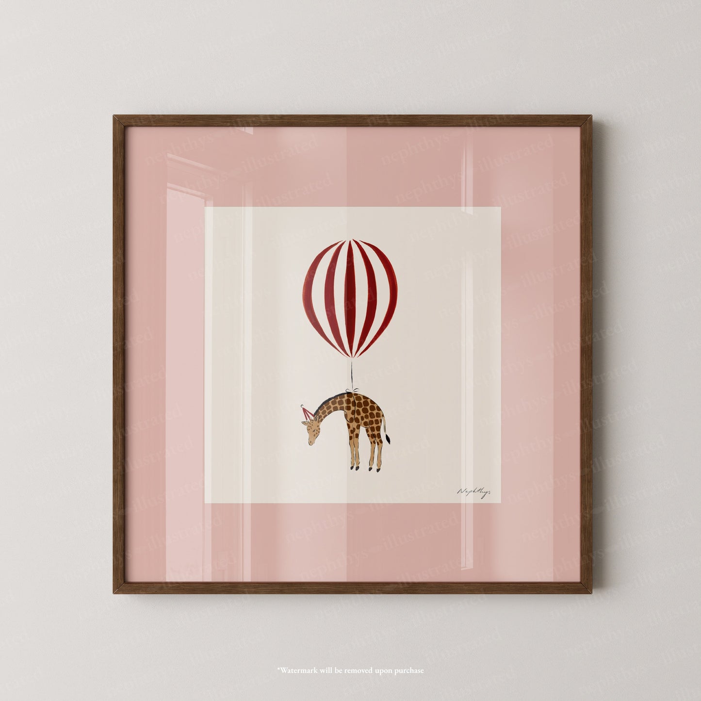 Giraffe Balloon Personalised