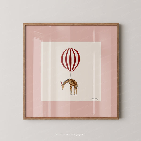 Giraffe Balloon Personalised