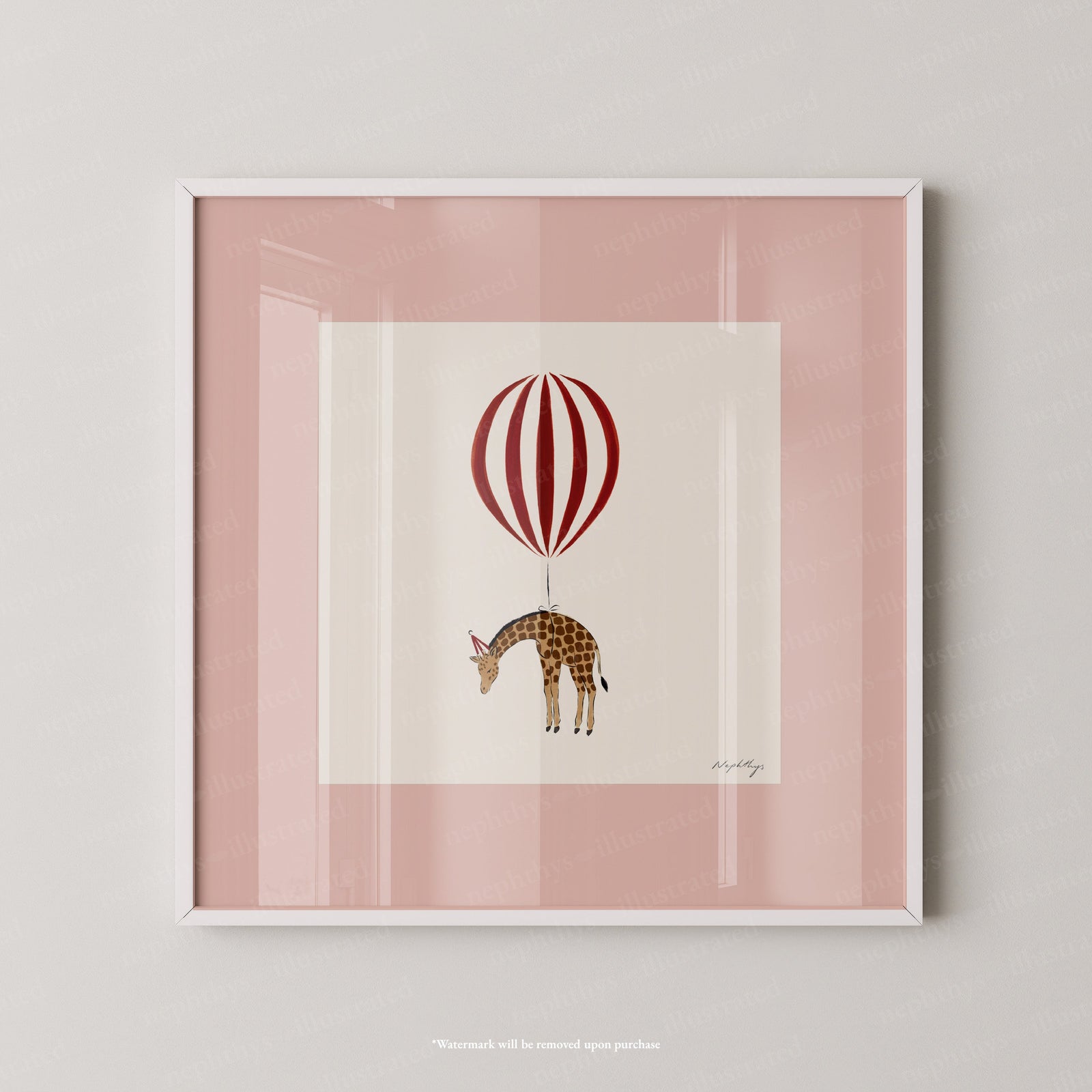 Giraffe Balloon Personalised