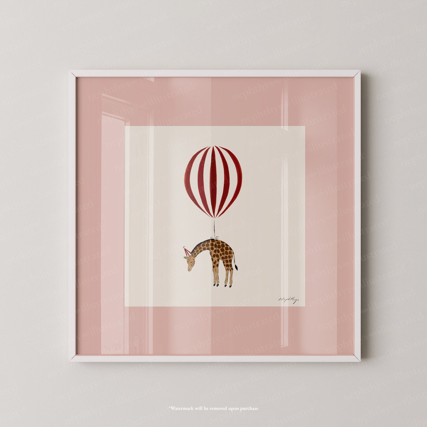 Giraffe Balloon Personalised