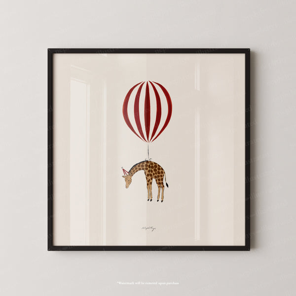 Giraffe Balloon Personalised