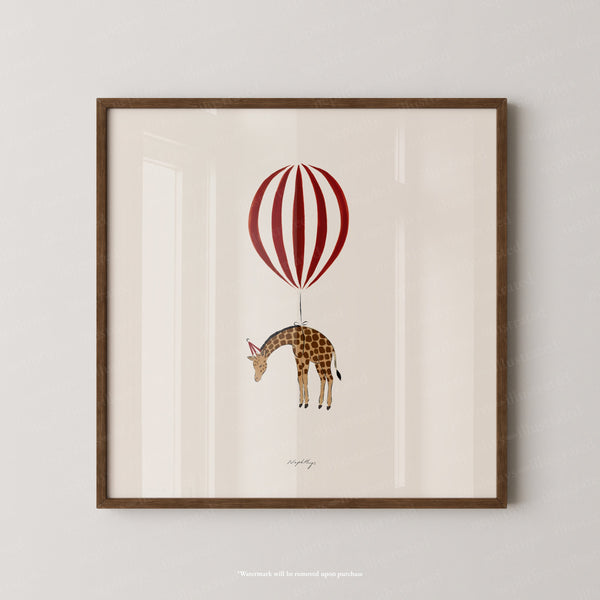 Giraffe Balloon Personalised