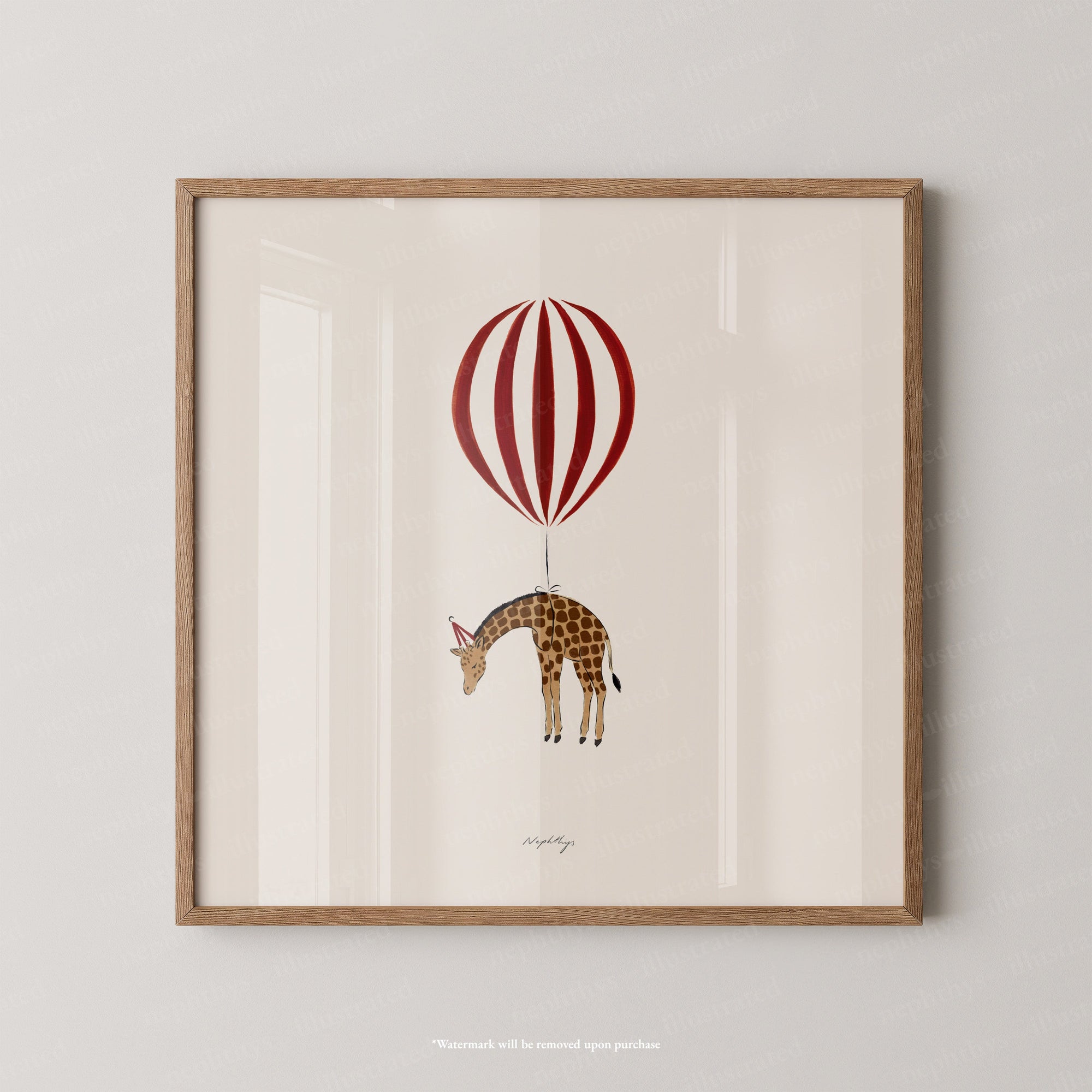 Giraffe Balloon Personalised