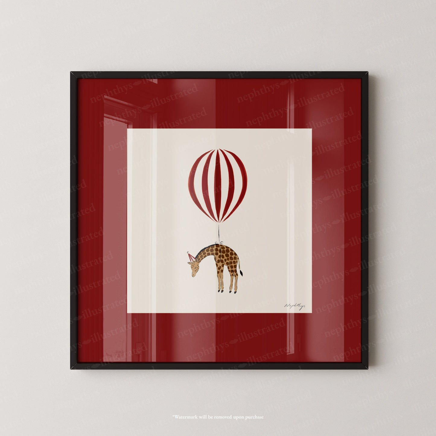 Giraffe Balloon Personalised