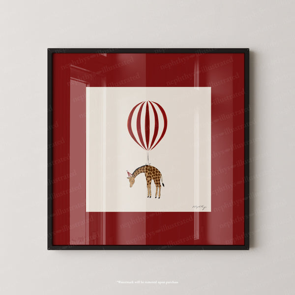 Giraffe Balloon Personalised