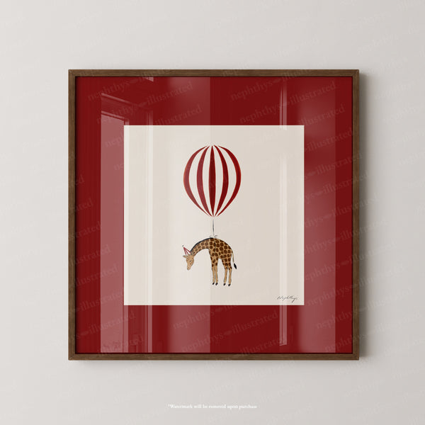 Giraffe Balloon Personalised