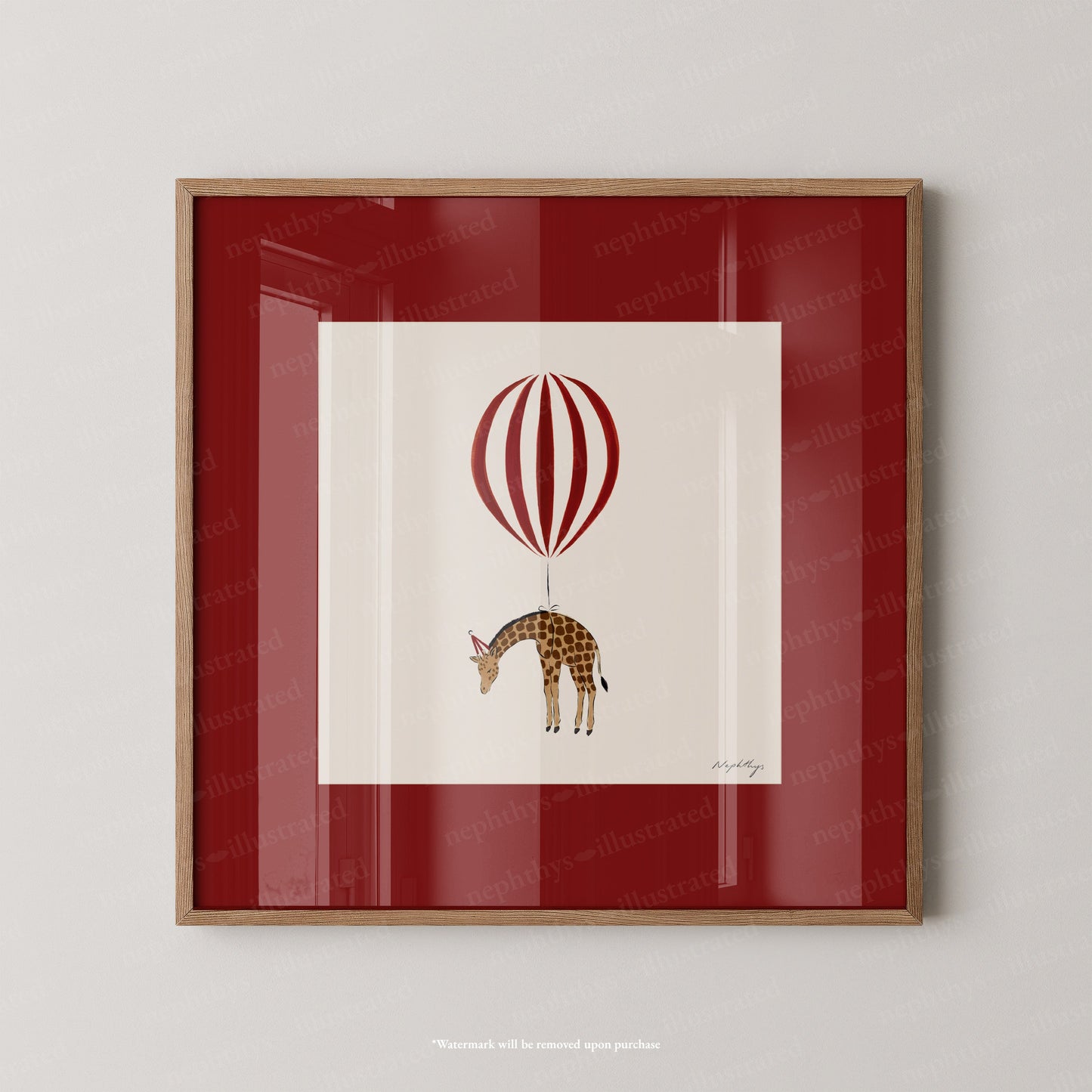 Giraffe Balloon Personalised