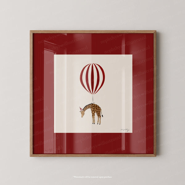 Giraffe Balloon Personalised
