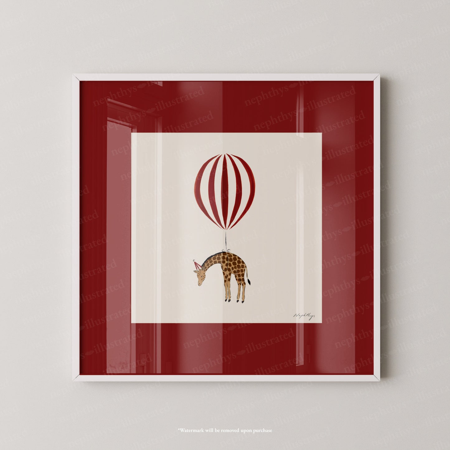 Giraffe Balloon Personalised