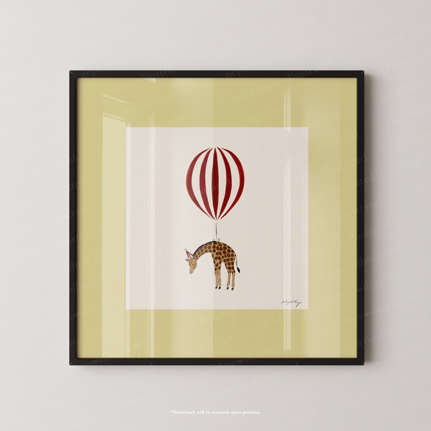 Giraffe Balloon Personalised
