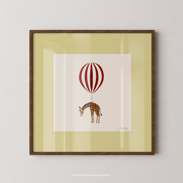 Giraffe Balloon Personalised