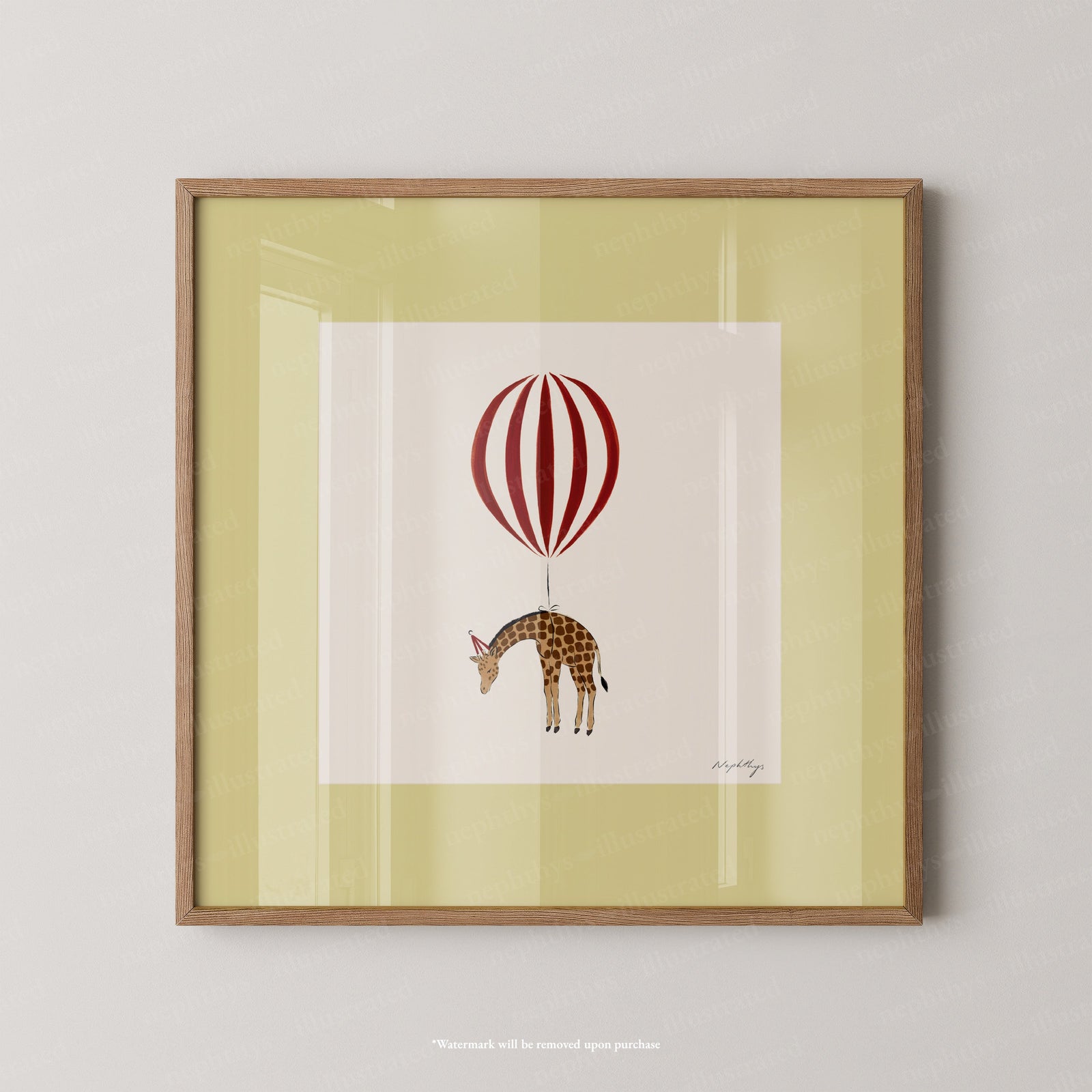 Giraffe Balloon Personalised