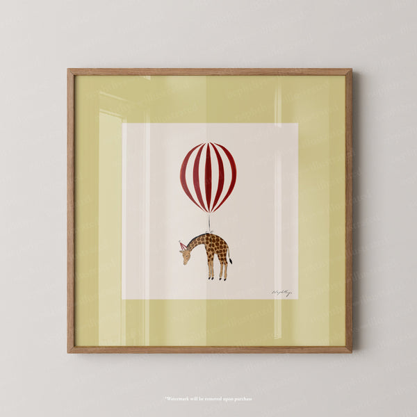 Giraffe Balloon Personalised