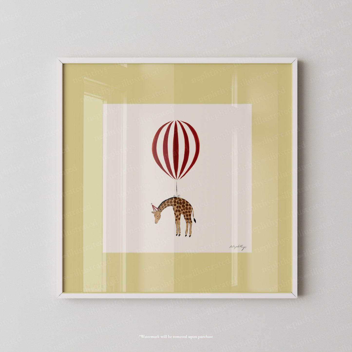 Giraffe Balloon Personalised