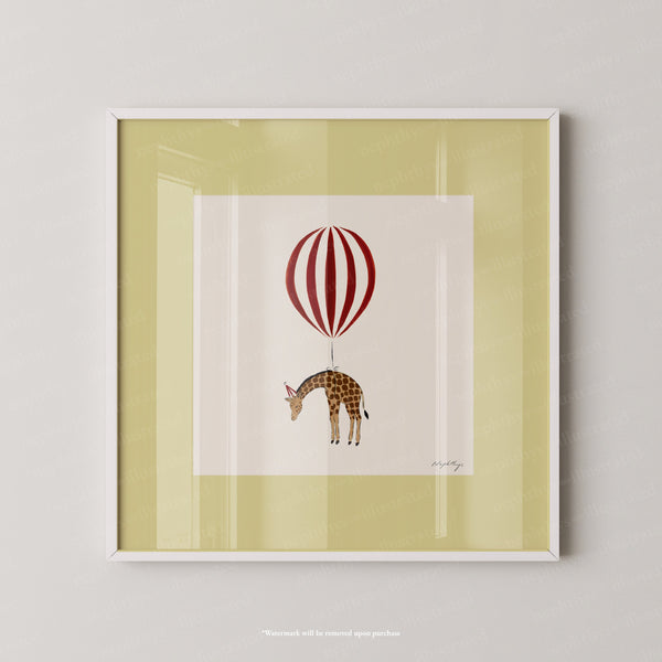 Giraffe Balloon Personalised