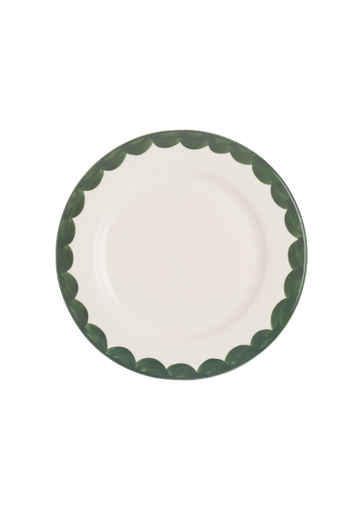 Late Afternoon Green Scallop Side Plate