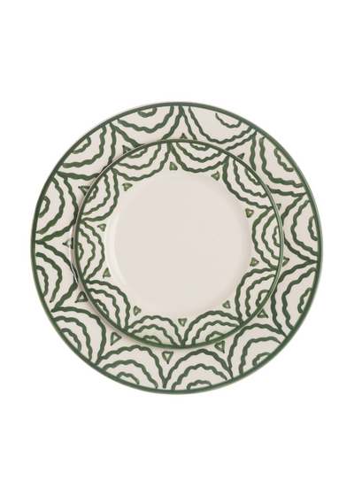 Late Afternoon Green Tabla Plate Set