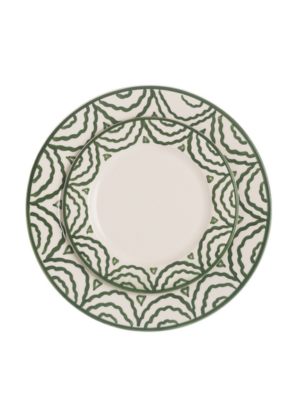 Late Afternoon Green Tabla Plate Set