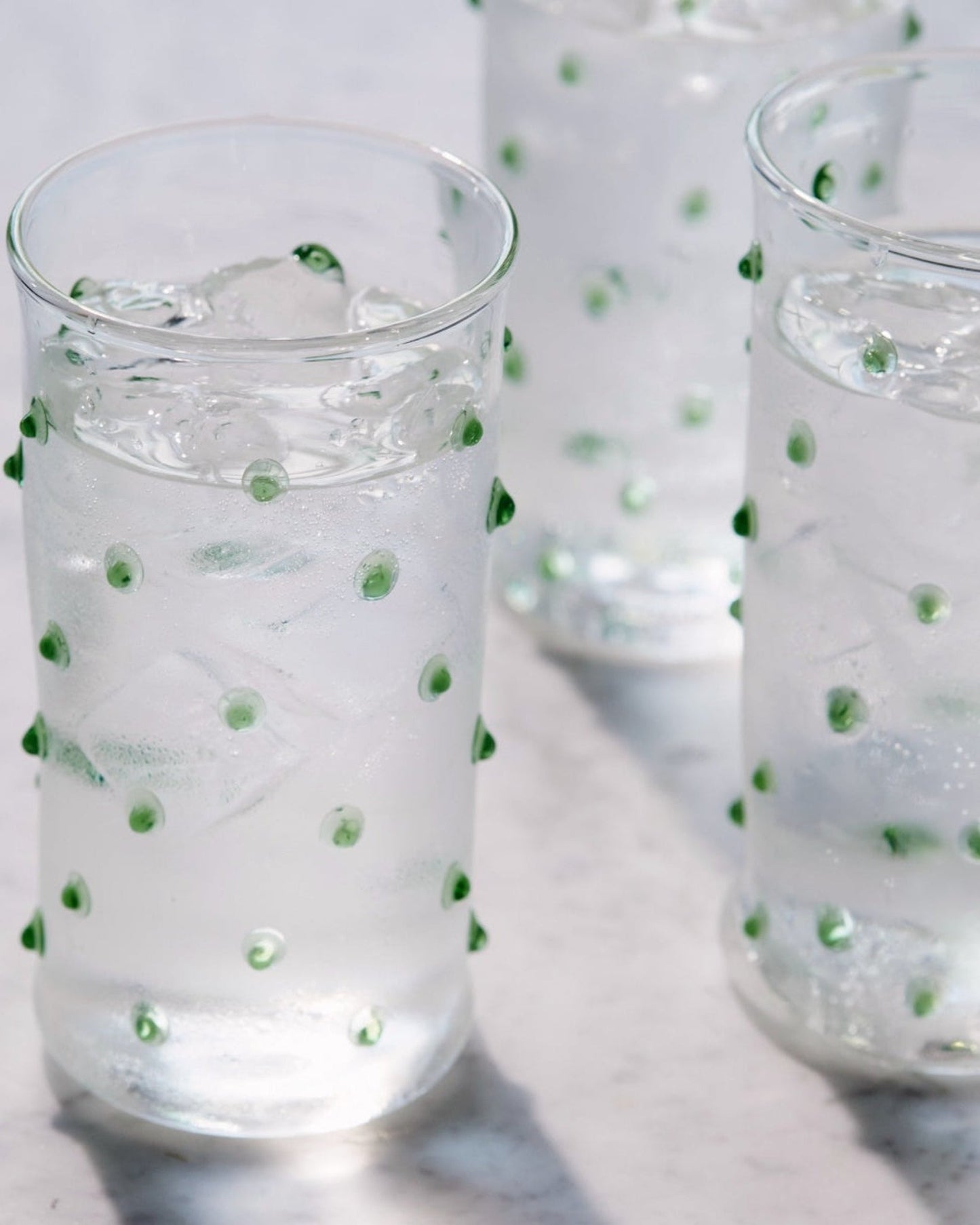 Green Pom Highball Glass