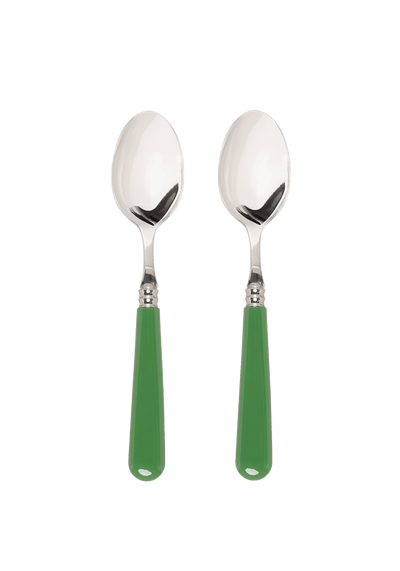 Late Afternoon Green Set of 2 Dessert Spoons