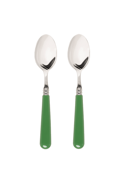 Late Afternoon Green Set of 2 Dessert Spoons