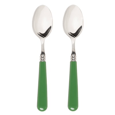 Late Afternoon Green Set of 2 Dessert Spoons