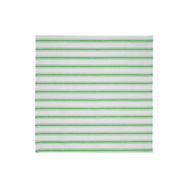 Lush Green Stripe Napkins (Set of 2)