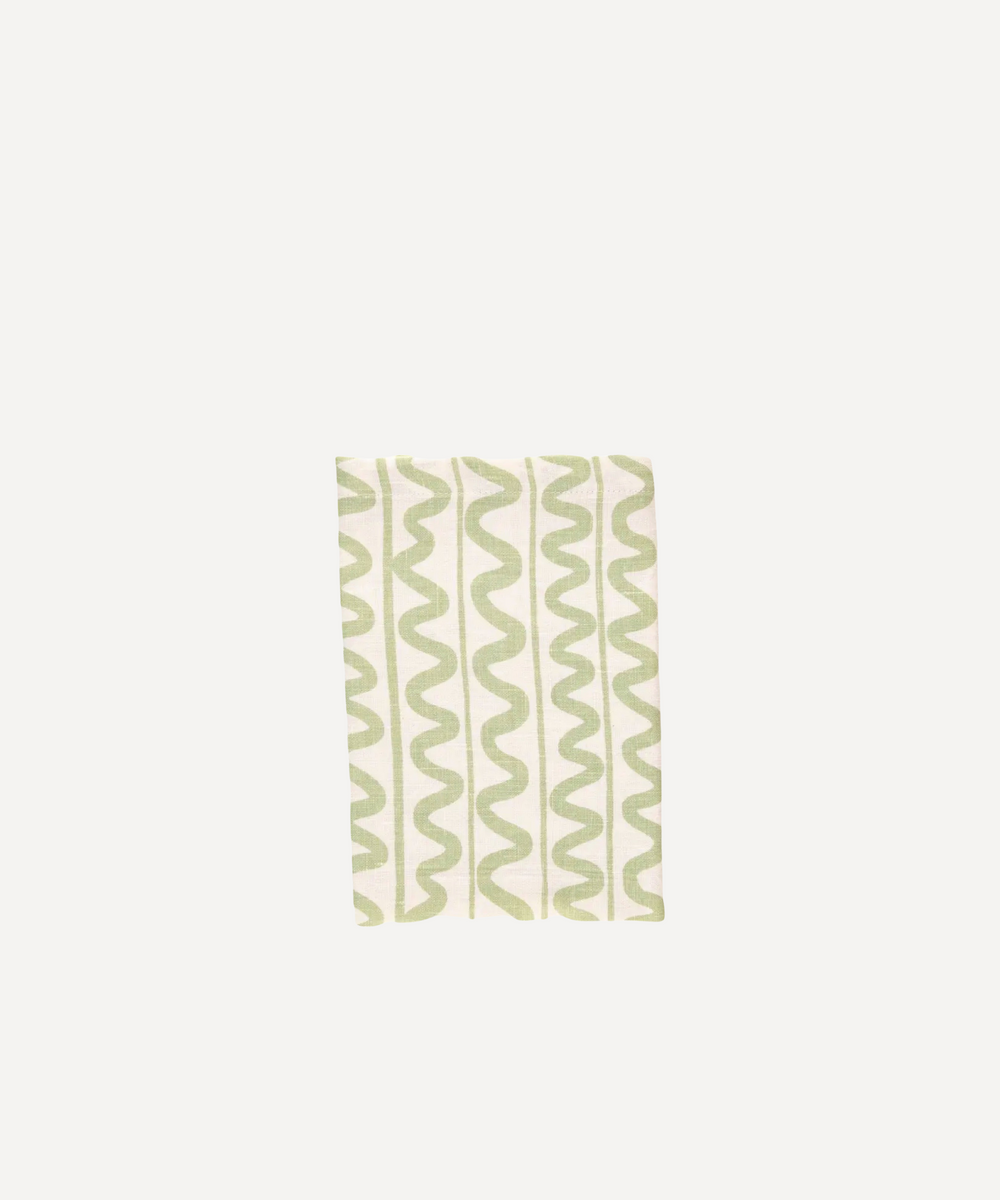 Green wiggle napkin 