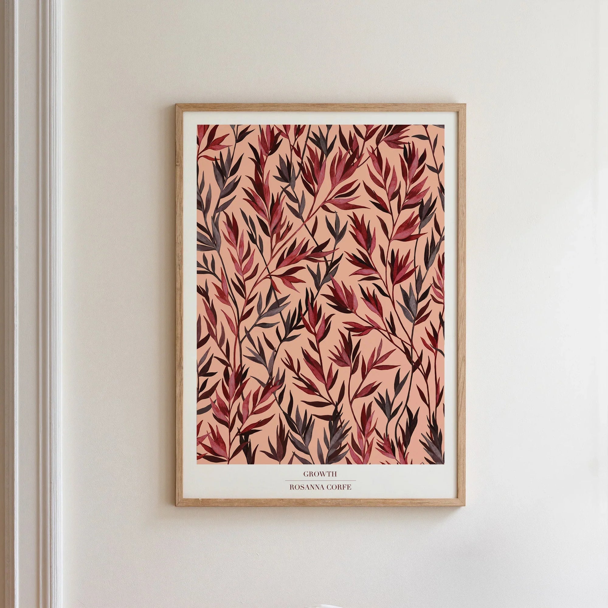 Growth Pink Botanical Art Print