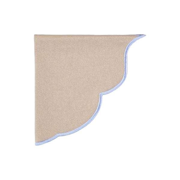 Napkin Violeta, Beige with Blue