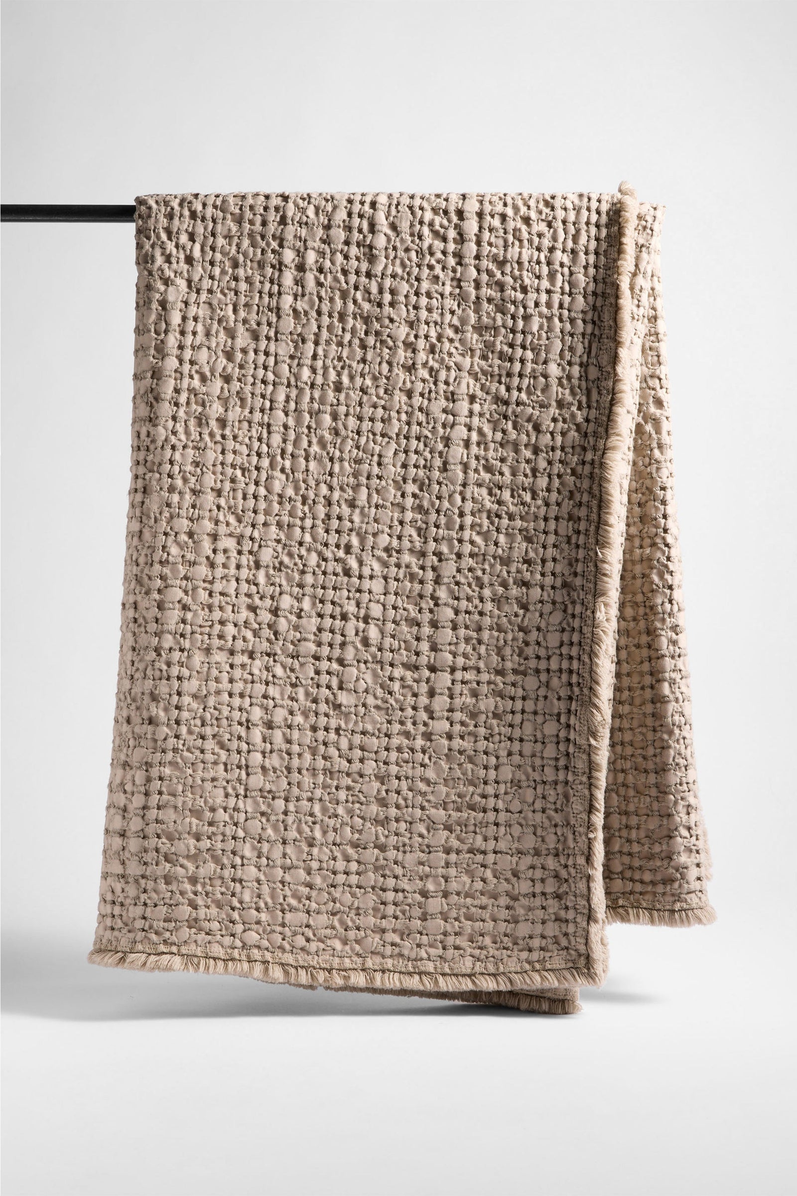 Morno Throw Blanket in Stone