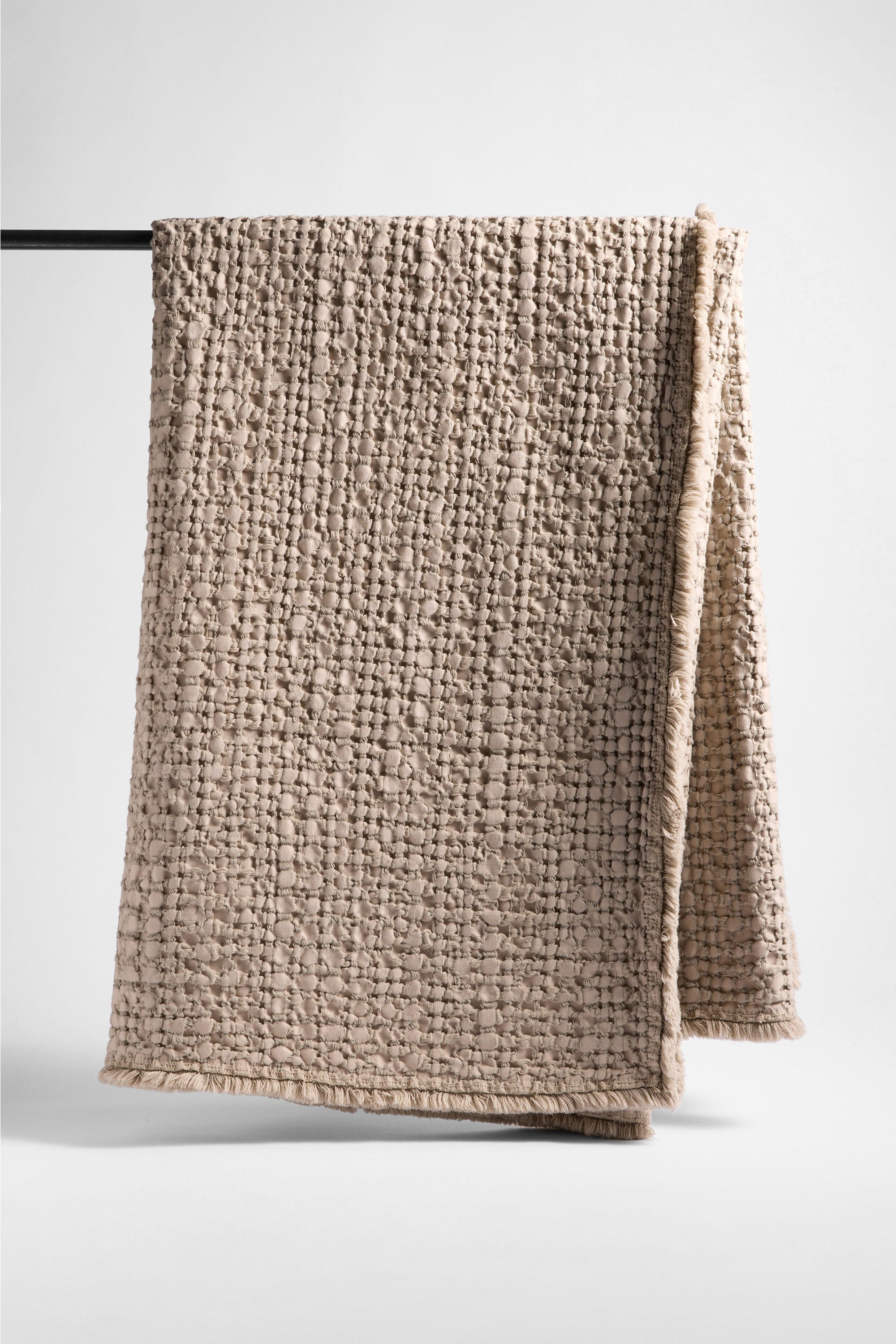 Morno Throw Blanket in Stone
