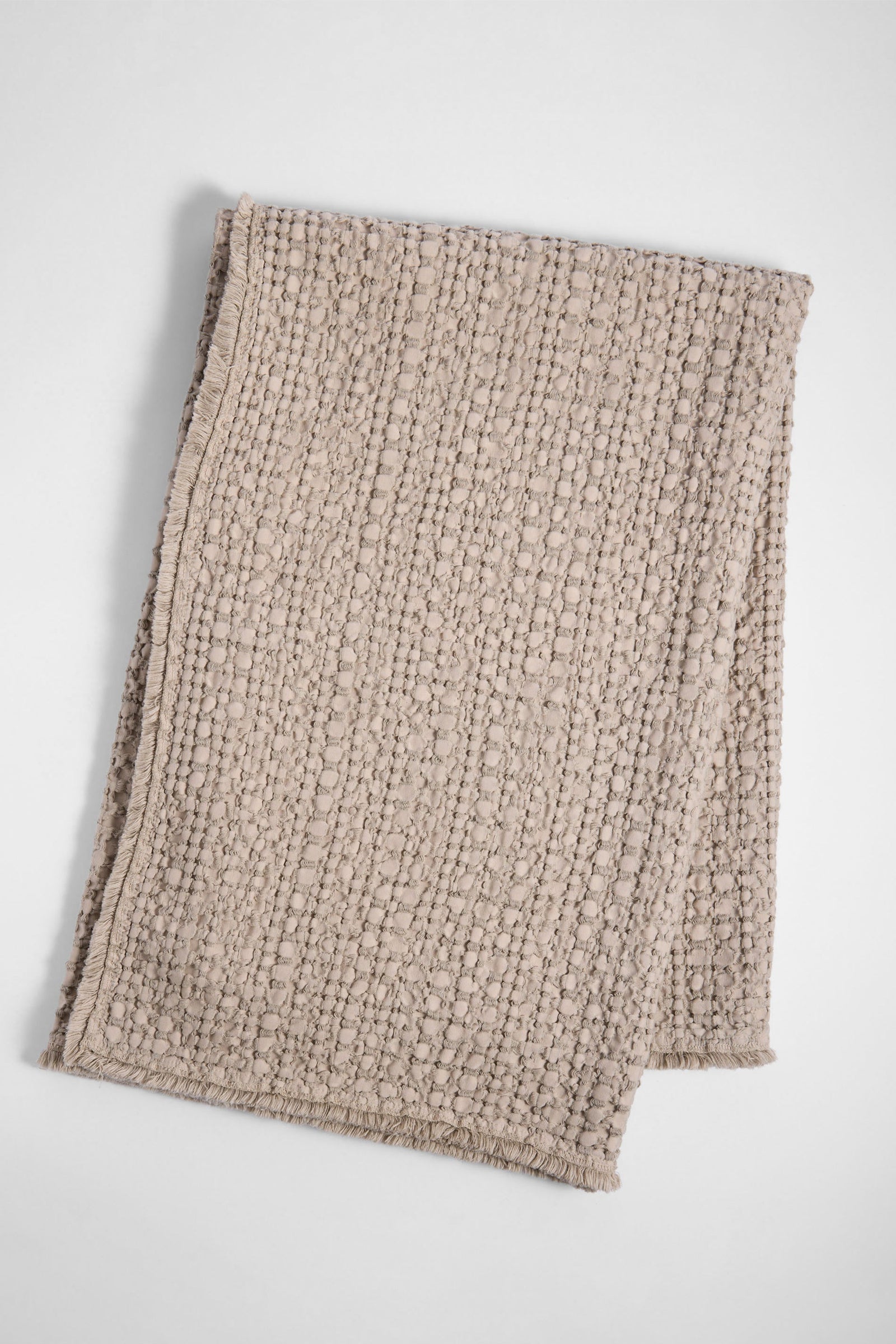 Morno Throw Blanket in Stone