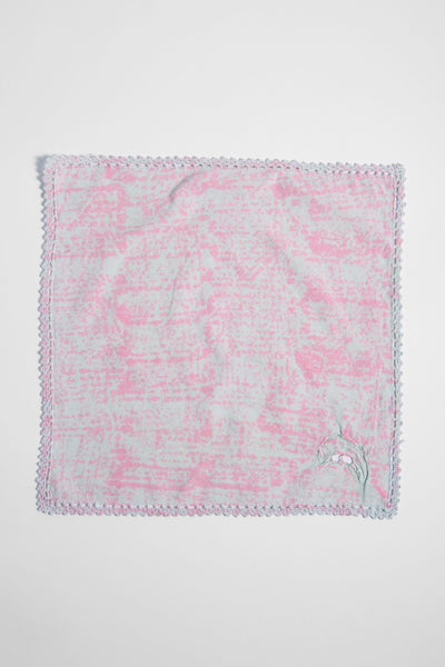 Village Vanguard Napkins in Ice Blue Peony Speckle Set of 4