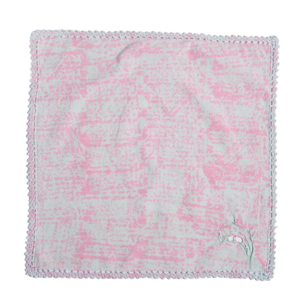 Village Vanguard Napkins in Ice Blue Peony Speckle Set of 4