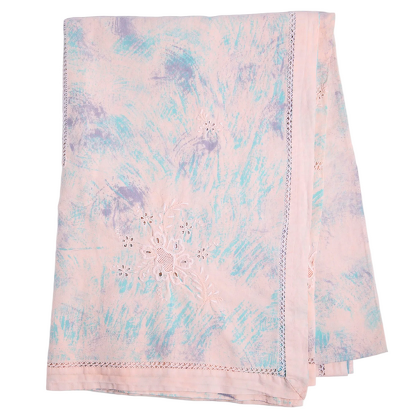 Village Vanguard Tablecloth in Tea Rose Lavender Aqua