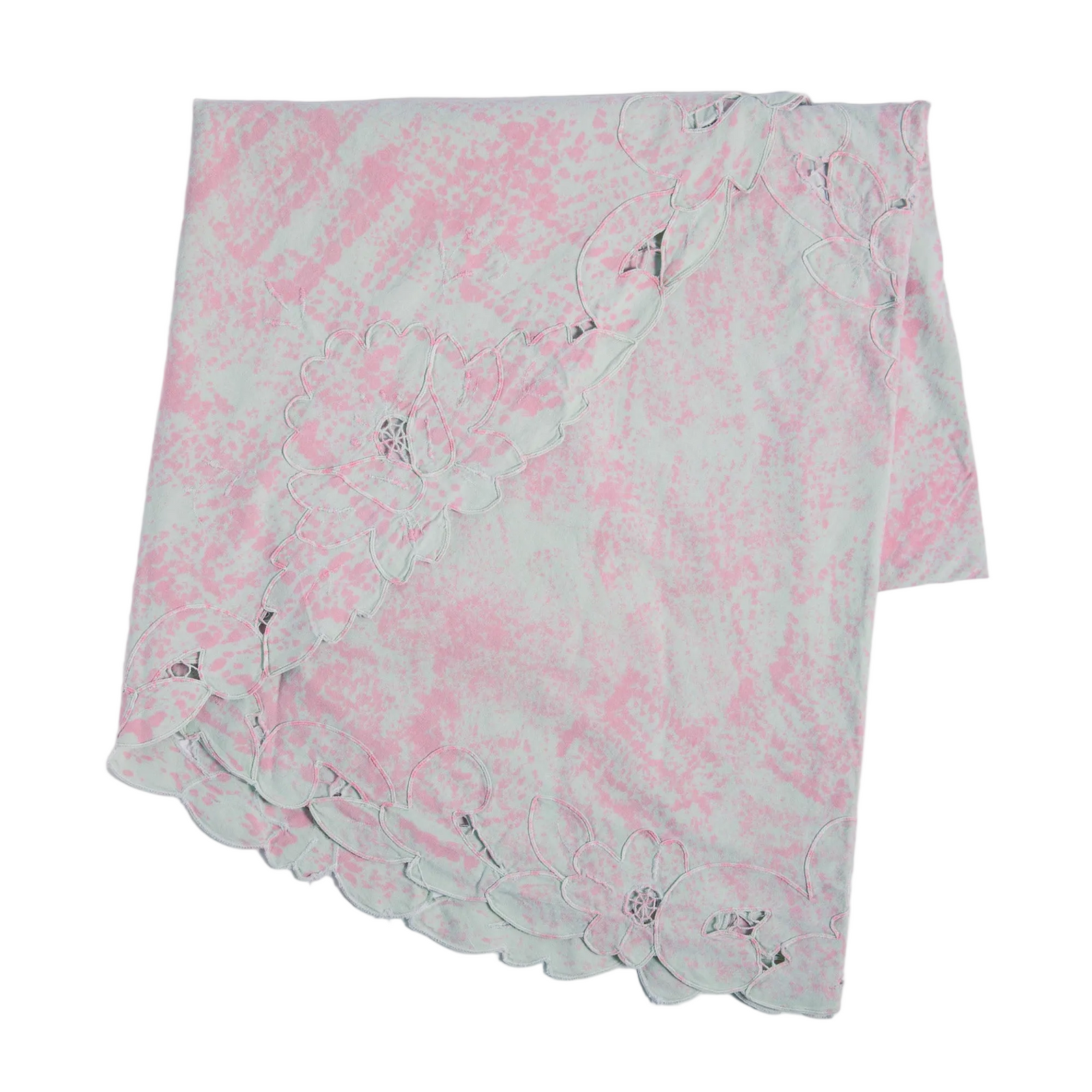 Village Vanguard Tablecloth in Ice Blue Peony Speckle